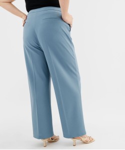 Pantalon de tailleur en maille extensible femme grande taille[MISSING]